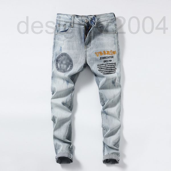 men's jeans designer summer thin light grey jeans men's embroidery simple slim fit elastic small straight pants wxfu, Blue
men's jeans designer summer thin light grey jeans men's embroidery simple slim fit elastic small straight pants wxfu, Blue