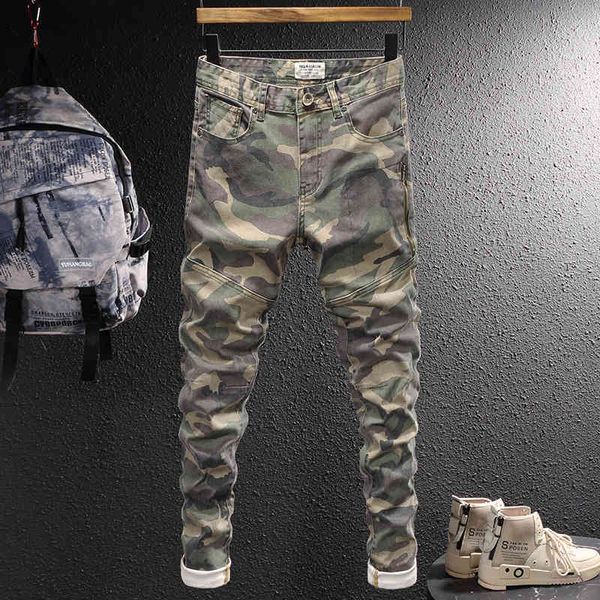 men's jeans fashion brand camouflage outdoor stitching summer jeans for men high-end youth leisure versatile elastic slim feet xalc, Blue
men's jeans fashion brand camouflage outdoor stitching summer jeans for men high-end youth leisure versatile elastic slim feet xalc, Blue
