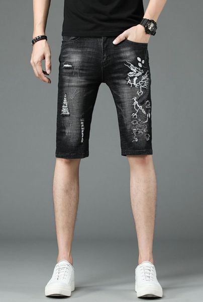 summer men's short jeans embroidered shorts fashion urban mid waist mid pants 8001, Blue
summer men's short jeans embroidered shorts fashion urban mid waist mid pants 8001, Blue
