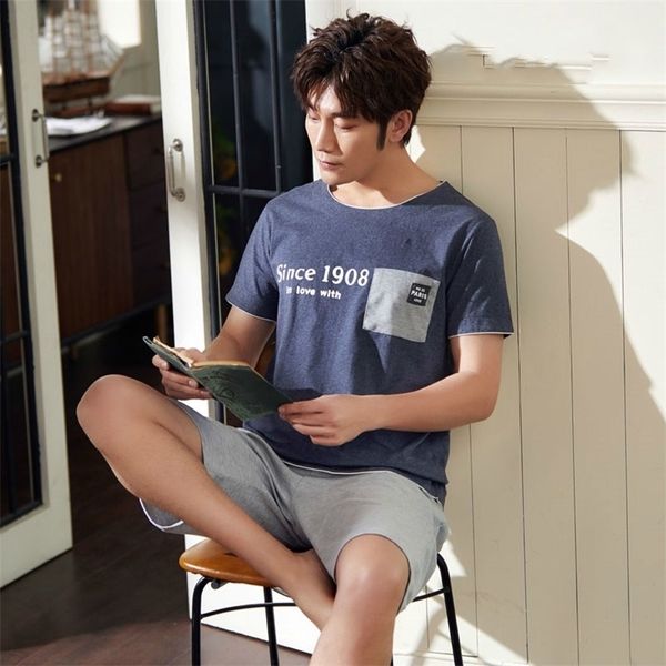 summer pajamas men short sleeve pijama set for male plus size sleep clothing sports casual nightie sleepwear man pyjamas suit t200813, Black;brown
summer pajamas men short sleeve pijama set for male plus size sleep clothing sports casual nightie sleepwear man pyjamas suit t200813, Black;brown