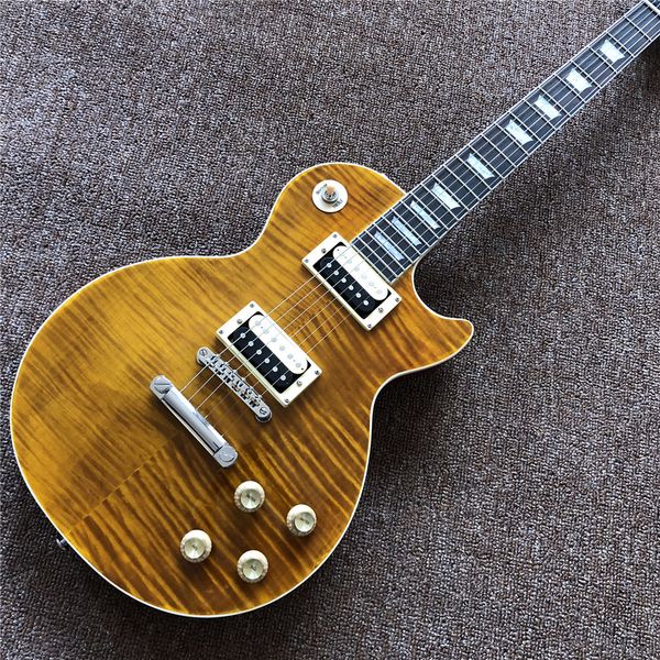 new arrival custom brown electric guitar with one piece body and neck , rosewood fingerboard , 2 zebra pickups , high quality
new arrival custom brown electric guitar with one piece body and neck , rosewood fingerboard , 2 zebra pickups , high quality