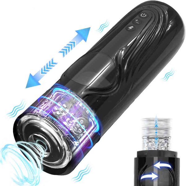 new automatic telcopic rotation male masturbator cup powerful thrusting vacuum electric blowjob masturb toys for men 18, Black;white
new automatic telcopic rotation male masturbator cup powerful thrusting vacuum electric blowjob masturb toys for men 18, Black;white