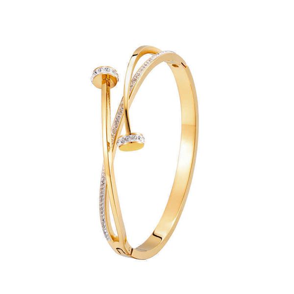 unique stainless steel women's bracelet, double crystal jewelry, nail head, cross, wedding gift, wholesale, Golden;silver
unique stainless steel women's bracelet, double crystal jewelry, nail head, cross, wedding gift, wholesale, Golden;silver