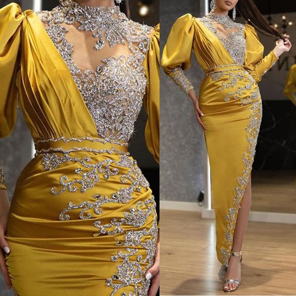 2022 satin prom long tail gown bridesmaid evening dresses hollow sequined diamond yellow dresses, Black
2022 satin prom long tail gown bridesmaid evening dresses hollow sequined diamond yellow dresses, Black