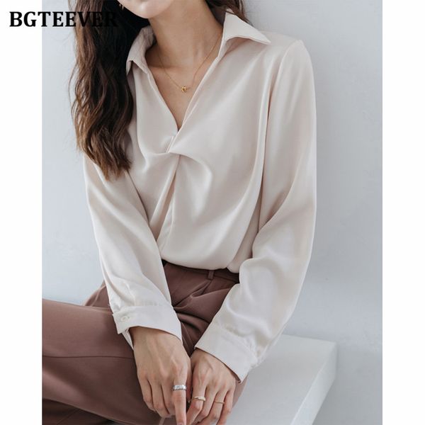 autumn turn-down collar women chiffon shirts blouses full sleeve loose female solid elegant ladies blusas 2021, White
autumn turn-down collar women chiffon shirts blouses full sleeve loose female solid elegant ladies blusas 2021, White