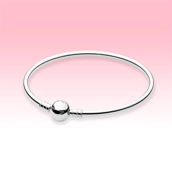 real 925 sterling silver ball clasp bangle bracelet with original box for pandora diy charms bracelet for women mens bangles2440, Black
real 925 sterling silver ball clasp bangle bracelet with original box for pandora diy charms bracelet for women mens bangles2440, Black