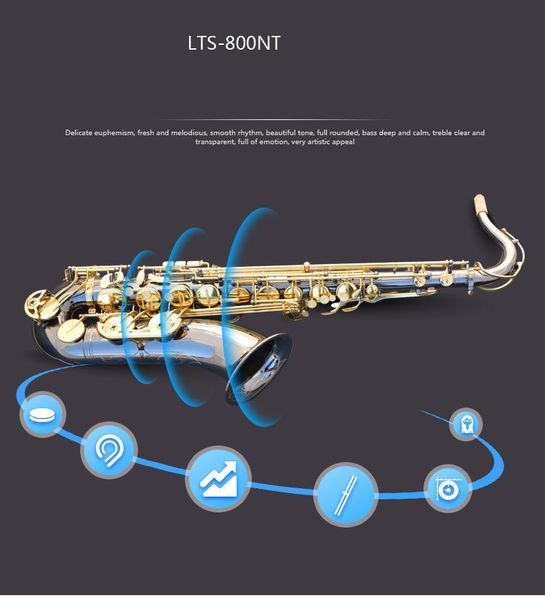 lm-r54 professional black nickel gold tenor saxophone b musical instruments sax tenor r54 with case mouthpieec
lm-r54 professional black nickel gold tenor saxophone b musical instruments sax tenor r54 with case mouthpieec