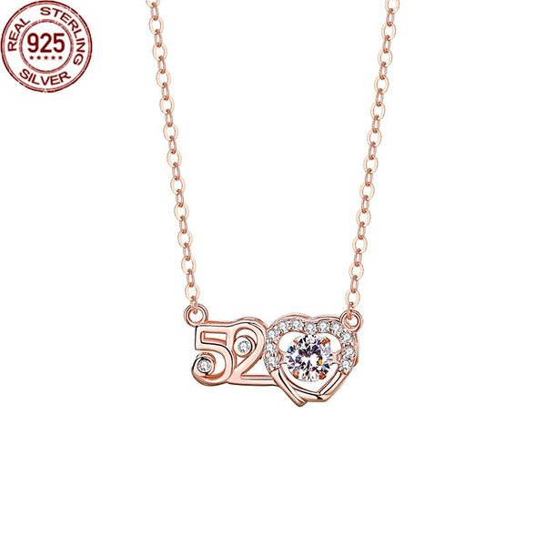 popular new valentine's day gift 520 love necklace female 925 sterling silver simple beating heart bone chain with zircon party
popular new valentine's day gift 520 love necklace female 925 sterling silver simple beating heart bone chain with zircon party