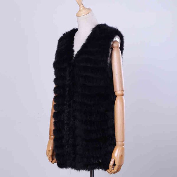 new women's genuine rabbit fur vest hand knitted gilet lady natural waistcoat sleeveless real coat jacket l220714, Black
new women's genuine rabbit fur vest hand knitted gilet lady natural waistcoat sleeveless real coat jacket l220714, Black