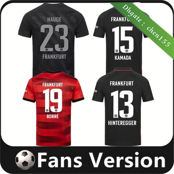 21 22 eintracht frankfurt men soccer jerseys 2021 2022 kostic sow klammers hinteregger kamada borre shirt rode ache football uniform, Black;yellow
21 22 eintracht frankfurt men soccer jerseys 2021 2022 kostic sow klammers hinteregger kamada borre shirt rode ache football uniform, Black;yellow