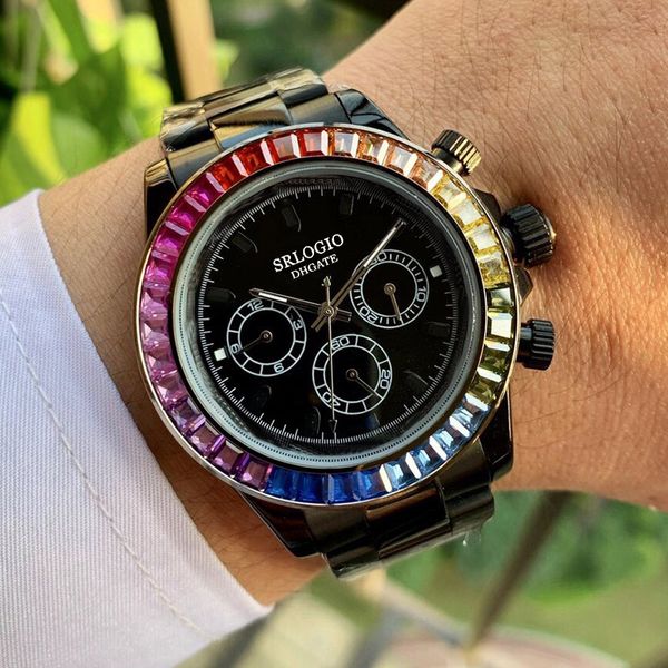 fashion mens watch automatic watches mechanical 40mm rainbow diamond bezel sapphire waterproof wristwatch men casual wristwatches montre de, Slivery;brown
fashion mens watch automatic watches mechanical 40mm rainbow diamond bezel sapphire waterproof wristwatch men casual wristwatches montre de, Slivery;brown