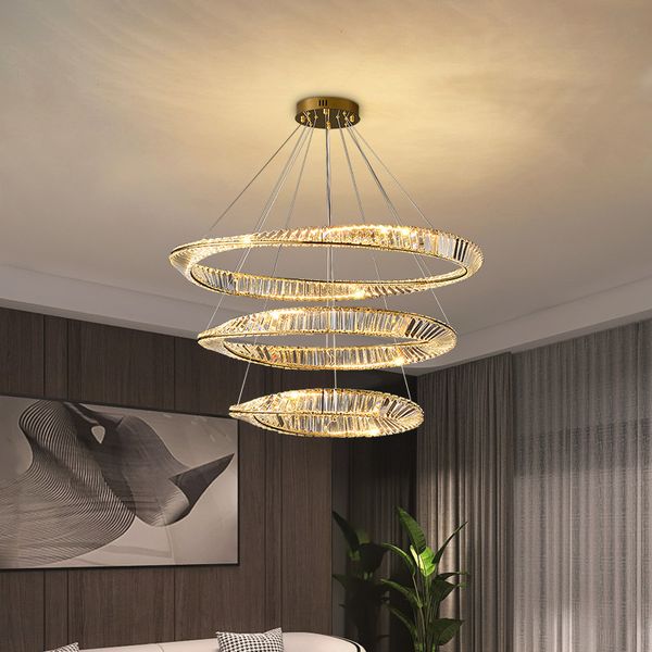 luxury large living room crystal chandeliers designer ring bedroom dining room hanging light fixture italian main pendant lamp post-modern m
luxury large living room crystal chandeliers designer ring bedroom dining room hanging light fixture italian main pendant lamp post-modern m