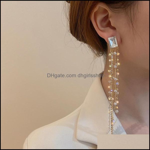 dangle chandelier luxury gracef geometric long tassel earrings for women simple elegant crystal rhinestone beaded drop dhgirlsshop dhw8k, Silver
dangle chandelier luxury gracef geometric long tassel earrings for women simple elegant crystal rhinestone beaded drop dhgirlsshop dhw8k, Silver