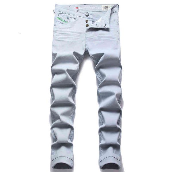 men's jeans am european men's jeans simple trend elastic slim leggings high-end versatile pants 3209 7425, Blue
men's jeans am european men's jeans simple trend elastic slim leggings high-end versatile pants 3209 7425, Blue