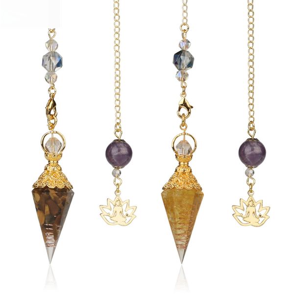 63x19x16.5mm popular mixed aura natural spirit pendulum crystal pendant yoga gold-plated buddha meditation idea concentrated jewelry, Silver
63x19x16.5mm popular mixed aura natural spirit pendulum crystal pendant yoga gold-plated buddha meditation idea concentrated jewelry, Silver