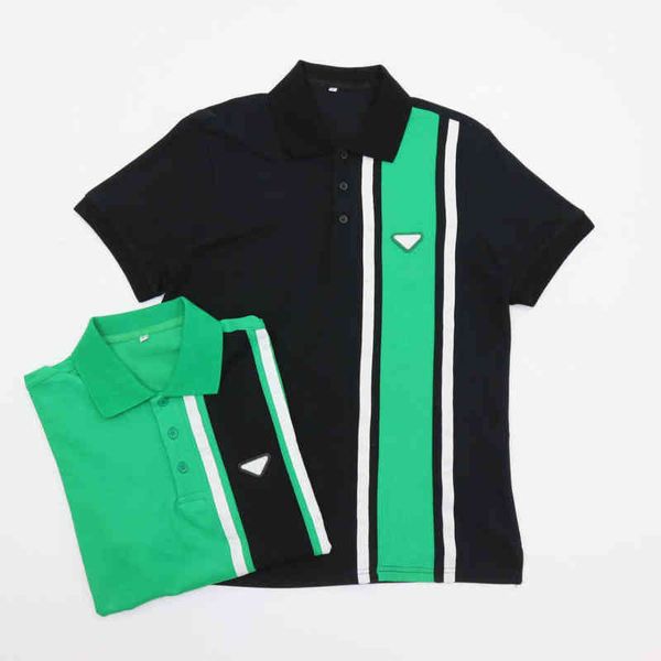 men's summer lapel t shirts luxury short sleeve classic designers polo t-shirt fashion brand splicing color triangle tees men women ca, White;black
men's summer lapel t shirts luxury short sleeve classic designers polo t-shirt fashion brand splicing color triangle tees men women ca, White;black