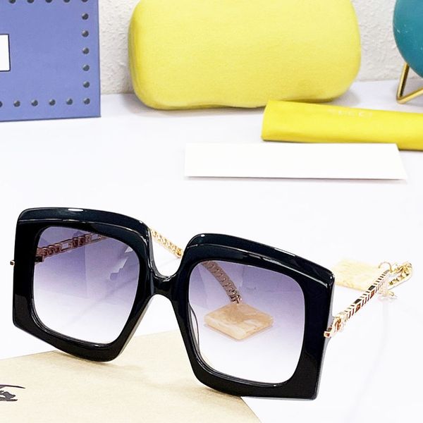 designer sunglasses fashion new metal chain large frame sunglassess for woman fashions trend gradient color uv400 classic square designer gl, White;black
designer sunglasses fashion new metal chain large frame sunglassess for woman fashions trend gradient color uv400 classic square designer gl, White;black