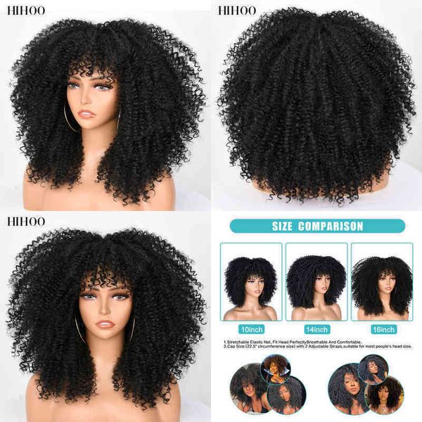 16''short hair afro kinky curly wig with bangs for black women cosplay lolita synthetic natural glueless brown mixed blonde wigs 2
16''short hair afro kinky curly wig with bangs for black women cosplay lolita synthetic natural glueless brown mixed blonde wigs 2