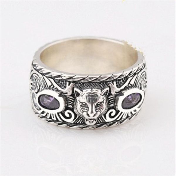 s925 retro sterling silver inlaid tiger head ring trend hip hop men and women couple jewelry gift281d
s925 retro sterling silver inlaid tiger head ring trend hip hop men and women couple jewelry gift281d