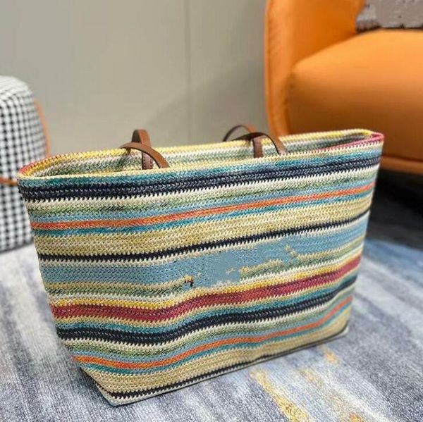 fashion multicolor stripe women shopping bags straw weave high capacity letter printing design ladies shoulder bag sandbeach vacation handba
fashion multicolor stripe women shopping bags straw weave high capacity letter printing design ladies shoulder bag sandbeach vacation handba