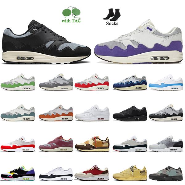 2022 women mens 1 running shoes outdoor sports patta purple waves monarch green black grey obsidian university blue bred 87 trainers sneaker
2022 women mens 1 running shoes outdoor sports patta purple waves monarch green black grey obsidian university blue bred 87 trainers sneaker