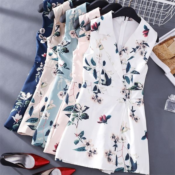 fmfssom women floral print vest rompers new summer lady sleeveless turndown collar slim short rompers t200704, Black;white
fmfssom women floral print vest rompers new summer lady sleeveless turndown collar slim short rompers t200704, Black;white