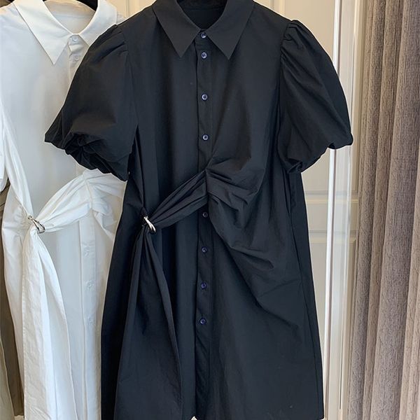 casual dresses summer 2022 korean version fashion foreign style hepburn black thin polo collar small shirt dress mm6i, Black;gray
casual dresses summer 2022 korean version fashion foreign style hepburn black thin polo collar small shirt dress mm6i, Black;gray