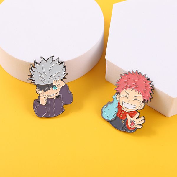 jujutsu kaisen anime figure enamel pin comics brooches bag lapel pin cartoon japanese boys badge jewelry gift for kids friends, Blue
jujutsu kaisen anime figure enamel pin comics brooches bag lapel pin cartoon japanese boys badge jewelry gift for kids friends, Blue