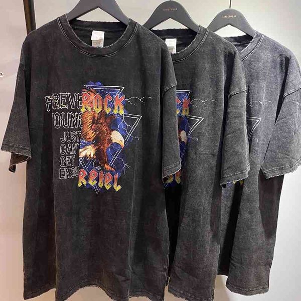 men's t-shirts summer high street oversize short sleeve washing worn-out t-shirt personalized printing fashion xi33, White;black
men's t-shirts summer high street oversize short sleeve washing worn-out t-shirt personalized printing fashion xi33, White;black
