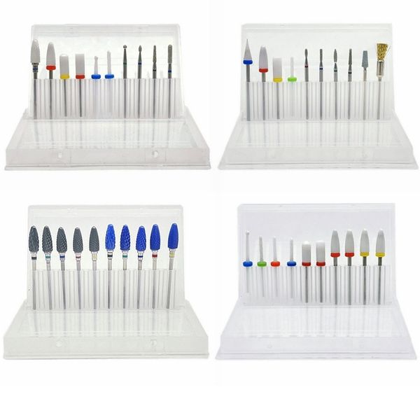 10pcs manicure ceramic nail drill bits set removing gel varnish machine pedicure for electric 220518, Silver
10pcs manicure ceramic nail drill bits set removing gel varnish machine pedicure for electric 220518, Silver