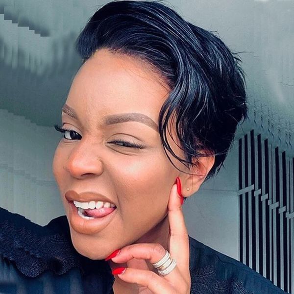 short bob pixie cut straight human hair wigs 13x4x1 t part transparent lace wig for women preplucked hairline wig, Black;brown
short bob pixie cut straight human hair wigs 13x4x1 t part transparent lace wig for women preplucked hairline wig, Black;brown