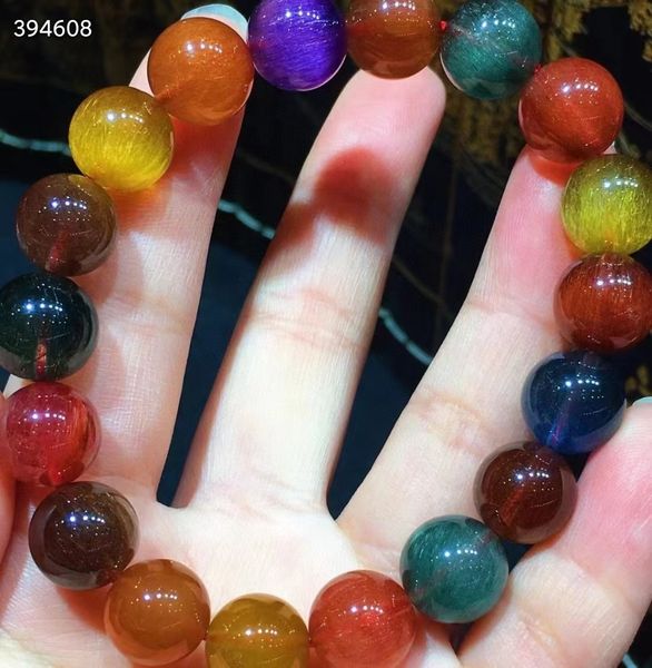11.3mm natural colorful rutilated quartz bracelet gold green rutilated crystal clear round beads women man bracelet aaaaa, Silver
11.3mm natural colorful rutilated quartz bracelet gold green rutilated crystal clear round beads women man bracelet aaaaa, Silver