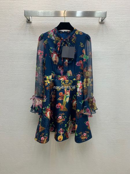 casual dresses spring / summer 21 temperament bow tie with printed trumpet sleeve stitching and crisp jacquard dress at the hem, Black;gray
casual dresses spring / summer 21 temperament bow tie with printed trumpet sleeve stitching and crisp jacquard dress at the hem, Black;gray
