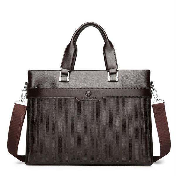 men's new pu stripe business wind soft wear-resistant leather shoulder bag black & brown 2584
men's new pu stripe business wind soft wear-resistant leather shoulder bag black & brown 2584
