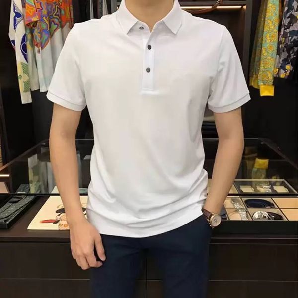 2022 luxury designer summer men's polo shirts lapel short sleeve t-shirts business casual jackets, White;black
2022 luxury designer summer men's polo shirts lapel short sleeve t-shirts business casual jackets, White;black
