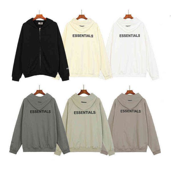 winter hoodie correct version fog double thread essential zipper letter glue pressing men's and women's couple's sweater hood, Black
winter hoodie correct version fog double thread essential zipper letter glue pressing men's and women's couple's sweater hood, Black