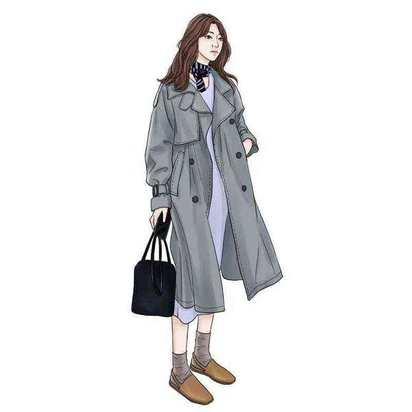 women's trench coats spring autumn 2021 grey windbreaker women casual sashes loose elegant double breastred long coat mw776 t220809, Tan;black
women's trench coats spring autumn 2021 grey windbreaker women casual sashes loose elegant double breastred long coat mw776 t220809, Tan;black