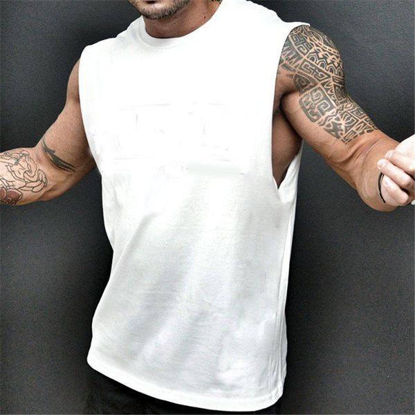 bodybuilding t-shirts tank men sports sleeveless shirt fitness solid tees cotton vest, White;black
bodybuilding t-shirts tank men sports sleeveless shirt fitness solid tees cotton vest, White;black