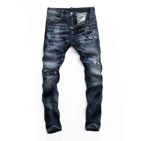 men's jeans fashionable high-end men's jeans hole patch water wash micro elastic slim fit small foot fashion casual pants jsmb, Blue
men's jeans fashionable high-end men's jeans hole patch water wash micro elastic slim fit small foot fashion casual pants jsmb, Blue