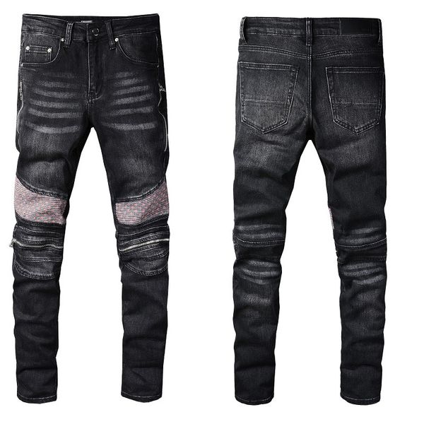 high street brand jeans men's new style personalized hole patch fashion trend slim pants, Blue
high street brand jeans men's new style personalized hole patch fashion trend slim pants, Blue