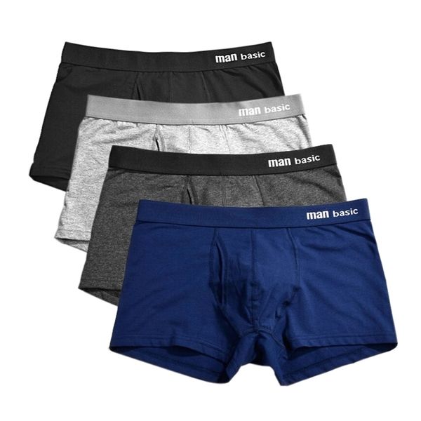 4 pcs lot boxer men underwear cotton man short breathable solid flexible shorts boxer pure color underpants boxer hombre fly lj201110, Black;white
4 pcs lot boxer men underwear cotton man short breathable solid flexible shorts boxer pure color underpants boxer hombre fly lj201110, Black;white