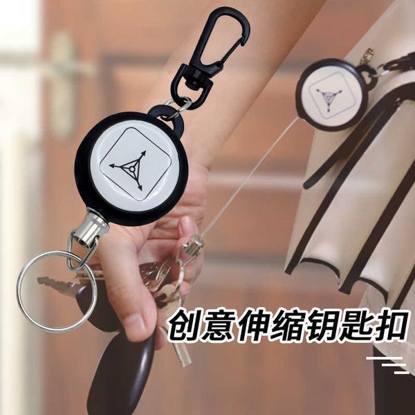 keychains tad high rebound telescopic steel wire rope key ring anti loss and -theft chain easy pull buckle, Silver
keychains tad high rebound telescopic steel wire rope key ring anti loss and -theft chain easy pull buckle, Silver