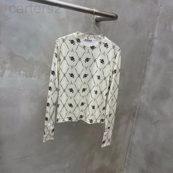 women's t-shirt designer wmw * 22ss new abstract rose all over print bottoming shirt fabric color matching juezi versatile korean slim, White
women's t-shirt designer wmw * 22ss new abstract rose all over print bottoming shirt fabric color matching juezi versatile korean slim, White