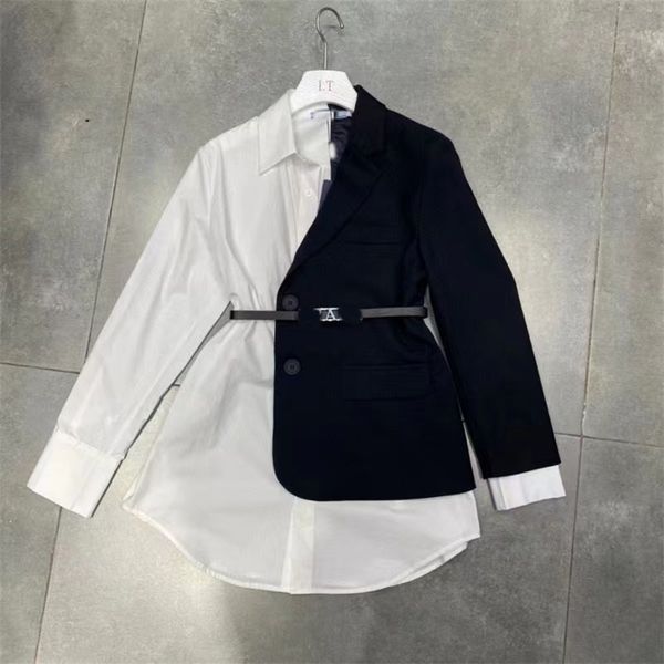 warehouse clothing 22s spring new style temperament suit splicing shirt side design suit coat with belt outlet_s18f, White
warehouse clothing 22s spring new style temperament suit splicing shirt side design suit coat with belt outlet_s18f, White