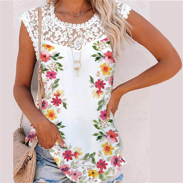 costumes 2022 women short sleeve loose street tank summer new ladies casual o-neck vest floral print lace patchwork t-shi, Black
costumes 2022 women short sleeve loose street tank summer new ladies casual o-neck vest floral print lace patchwork t-shi, Black