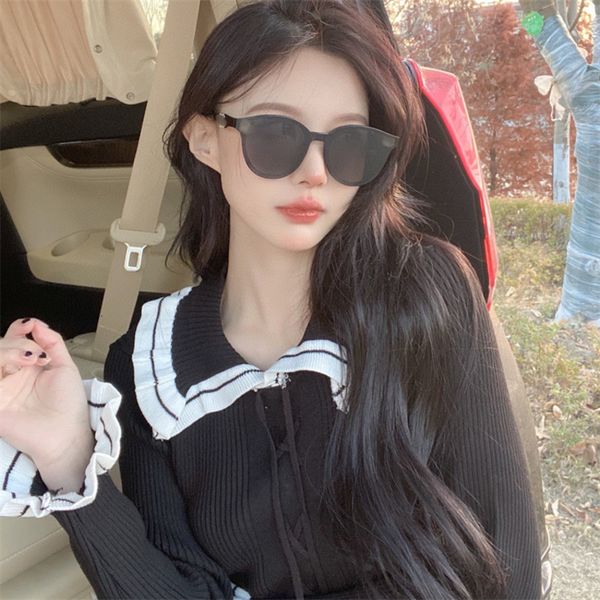 sunglasses small fragrant round frame compound ins net red same face sunglasses ch0738, White;black
sunglasses small fragrant round frame compound ins net red same face sunglasses ch0738, White;black