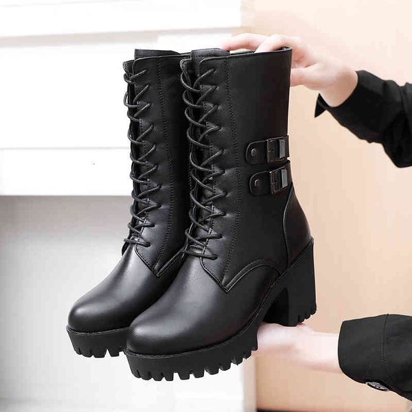 slippers martin boots women's autumn and winter leather middle heel thick plush comfortable short tube cotton s9r1, Black
slippers martin boots women's autumn and winter leather middle heel thick plush comfortable short tube cotton s9r1, Black