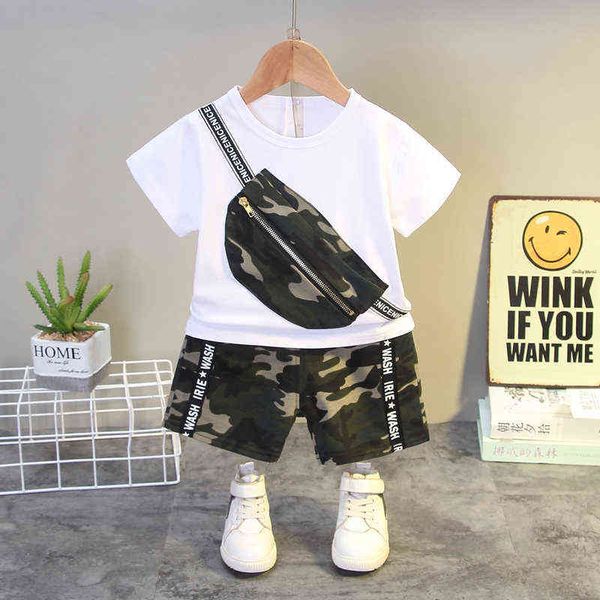 children cotton baby boy girl clothes summer camouflage bag sport t-shirt shorts 2pcs/sets infant outfit kids toddler tracksuits aa220316, White
children cotton baby boy girl clothes summer camouflage bag sport t-shirt shorts 2pcs/sets infant outfit kids toddler tracksuits aa220316, White
