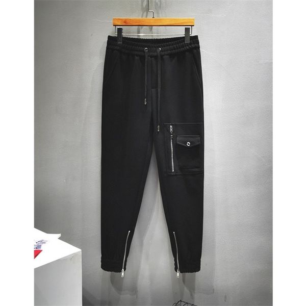 autumn and winter new couple zipper split pocket work clothes wool casual pants for men and women, Black;white
autumn and winter new couple zipper split pocket work clothes wool casual pants for men and women, Black;white