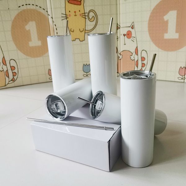 instock diy 20oz sublimartion blank straight tumbler mug with metal straw lid stainless steel tumbler coffee sublimation blanks water bottle 
instock diy 20oz sublimartion blank straight tumbler mug with metal straw lid stainless steel tumbler coffee sublimation blanks water bottle